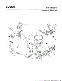04 - Component Assemblies parts for Bosch Dishwasher SHU9955 UC/12 (FD 8105 -) from AppliancePartsPros.com