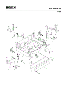 05 - Base parts for Bosch Dishwasher SHU9956 UC/12 (FD 8105 -) from AppliancePartsPros.com