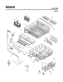 06 - Racks parts for Bosch Dishwasher SHU9956 UC/12 (FD 8105 -) from AppliancePartsPros.com