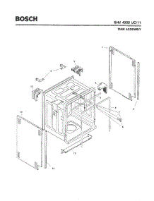 03 - Tank Assembly parts for Bosch Dishwasher SHV4303 UC/11 (FD 8002-8003) from AppliancePartsPros.com