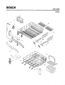 06 - Racks parts for Bosch Dishwasher SHV4303 UC/11 (FD 8002-8003) from AppliancePartsPros.com