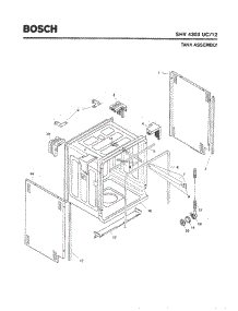 03 - Tank Assembly parts for Bosch Dishwasher SHV4303 UC/12 (FD 8003-) from AppliancePartsPros.com