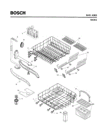 06 - Racks parts for Bosch Dishwasher SHV4303 UC/12 (FD 8003-) from AppliancePartsPros.com