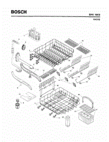 06 - Racks parts for Bosch Dishwasher SHV4803 UC/07 (FD 7812-7905, 7907-8010) from AppliancePartsPros.com