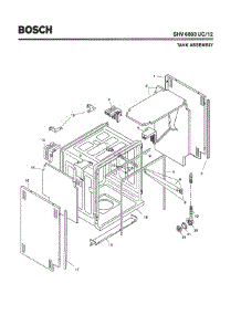 03 - Tank Assembly parts for Bosch Dishwasher SHV6803 UC/12 (FD 8105 -) from AppliancePartsPros.com