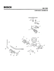 06 - Component Assemblies parts for Bosch Dishwasher SMI7052 UC/09 (FD 7402-7902) from AppliancePartsPros.com