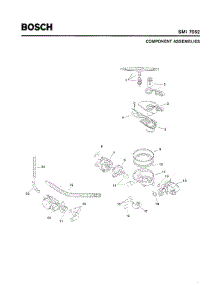 04 - Component Assemblies parts for Bosch Dishwasher SMI7052 US/08 (FD 7208-) from AppliancePartsPros.com