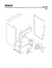 05 - Body parts for Bosch Dishwasher SMI7052 US/08 (FD 7208-) from AppliancePartsPros.com