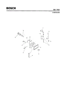 06 - Dispenser parts for Bosch Dishwasher SMI7052 US/08 (FD 7208-) from AppliancePartsPros.com