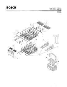 07 - Racks parts for Bosch Dishwasher SMI7052 US/08 (FD 7208-) from AppliancePartsPros.com