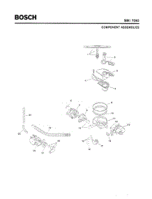 04 - Component Assemblies parts for Bosch Dishwasher SMI7052 US/09 (FD 7210-) from AppliancePartsPros.com