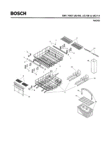 07 - Racks parts for Bosch Dishwasher SMI7052 US/09 (FD 7210-) from AppliancePartsPros.com