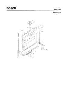 03 - Inner Door parts for Bosch Dishwasher SMI7056 UC/09 (FD 7402-7902) from AppliancePartsPros.com