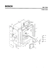 04 - Inner Liner parts for Bosch Dishwasher SMI7056 UC/09 (FD 7402-7902) from AppliancePartsPros.com