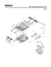08 - Racks parts for Bosch Dishwasher SMI7056 UC/14 (FD -7902) from AppliancePartsPros.com