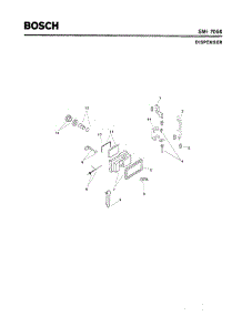 06 - Dispenser parts for Bosch Dishwasher SMI7056 US/08 (FD 7208-) from AppliancePartsPros.com