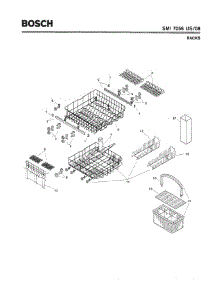 07 - Racks parts for Bosch Dishwasher SMI7056 US/08 (FD 7208-) from AppliancePartsPros.com