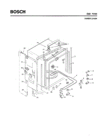 04 - Inner Liner parts for Bosch Dishwasher SMI7056 US/09 (FD 7210-) from AppliancePartsPros.com