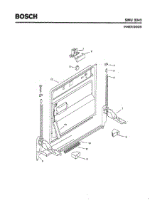 02 - Inner Door parts for Bosch Dishwasher SMU2042 UC/09 (FD 7307-7504) from AppliancePartsPros.com