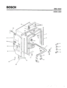 03 - Inner Liner parts for Bosch Dishwasher SMU2042 UC/09 (FD 7307-7504) from AppliancePartsPros.com