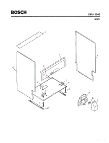 05 - Body parts for Bosch Dishwasher SMU2042 UC/09 (FD 7307-7504) from AppliancePartsPros.com