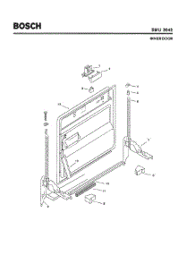 02 - Inner Door parts for Bosch Dishwasher SMU2042 UC/09 (FD 7505-7902) from AppliancePartsPros.com