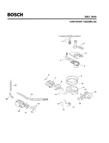 04 - Component Assemblies parts for Bosch Dishwasher SMU2042 UC/09 (FD 7505-7902) from AppliancePartsPros.com
