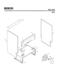 05 - Body parts for Bosch Dishwasher SMU2042 UC/09 (FD 7505-7902) from AppliancePartsPros.com