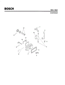 06 - Dispenser parts for Bosch Dishwasher SMU2042 UC/09 (FD 7505-7902) from AppliancePartsPros.com