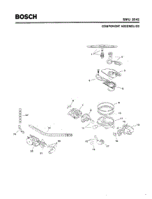 04 - Component Assemblies parts for Bosch Dishwasher SMU2042 UC/13 (FD 7312-7504) from AppliancePartsPros.com