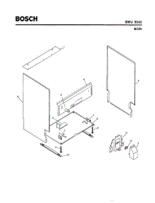 05 - Body parts for Bosch Dishwasher SMU2042 UC/13 (FD 7312-7504) from AppliancePartsPros.com
