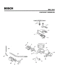 04 - Component Assemblies parts for Bosch Dishwasher SMU2042 UC/13 (FD 7505-7902) from AppliancePartsPros.com