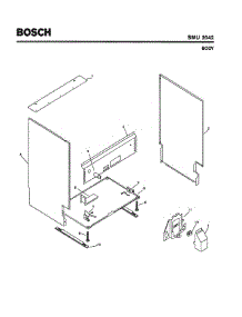 05 - Body parts for Bosch Dishwasher SMU2042 UC/13 (FD 7505-7902) from AppliancePartsPros.com