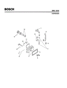 06 - Dispenser parts for Bosch Dishwasher SMU2042 UC/13 (FD 7505-7902) from AppliancePartsPros.com