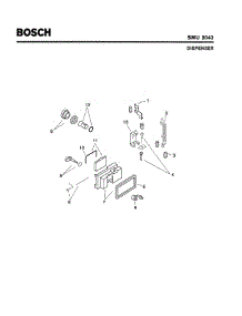06 - Dispenser parts for Bosch Dishwasher SMU2042 UC/14 (FD 7402-7504) from AppliancePartsPros.com