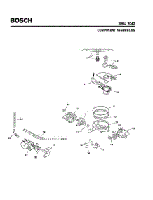 04 - Component Assemblies parts for Bosch Dishwasher SMU2042 UC/14 (FD 7505-7902) from AppliancePartsPros.com