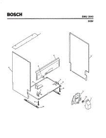 05 - Body parts for Bosch Dishwasher SMU2042 UC/14 (FD 7505-7902) from AppliancePartsPros.com