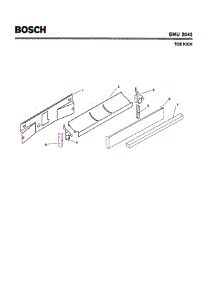 07 - Toe Kick parts for Bosch Dishwasher SMU2042 UC/14 (FD 7505-7902) from AppliancePartsPros.com