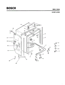 03 - Inner Liner parts for Bosch Dishwasher SMU2046 UC/09 (FD 7307-7902) from AppliancePartsPros.com