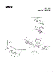 04 - Component Assemblies parts for Bosch Dishwasher SMU2046 UC/13 (FD 7312-7902) from AppliancePartsPros.com