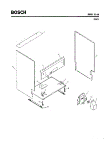 05 - Body parts for Bosch Dishwasher SMU2046 UC/13 (FD 7312-7902) from AppliancePartsPros.com