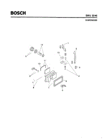 06 - Dispenser parts for Bosch Dishwasher SMU2046 UC/13 (FD 7312-7902) from AppliancePartsPros.com