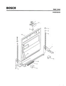 02 - Inner Door parts for Bosch Dishwasher SMU2046 UC/14 (FD 7402-7902) from AppliancePartsPros.com