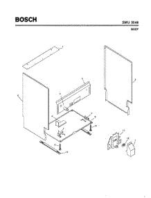 05 - Body parts for Bosch Dishwasher SMU2046 UC/14 (FD 7402-7902) from AppliancePartsPros.com