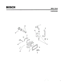 06 - Dispenser parts for Bosch Dishwasher SMU2046 UC/14 (FD 7402-7902) from AppliancePartsPros.com