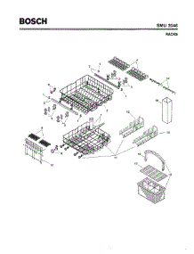 08 - Racks parts for Bosch Dishwasher SMU2046 UC/14 (FD 7402-7902) from AppliancePartsPros.com