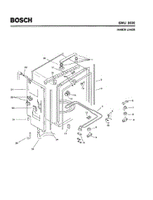 03 - Inner Liner parts for Bosch Dishwasher SMU3032 UC/14 (FD 7507-7902) from AppliancePartsPros.com