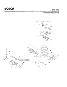 04 - Component Assemblies parts for Bosch Dishwasher SMU3032 UC/14 (FD 7507-7902) from AppliancePartsPros.com