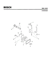 06 - Dispenser parts for Bosch Dishwasher SMU3032 UC/14 (FD 7507-7902) from AppliancePartsPros.com