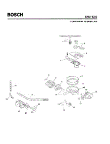 04 - Component Assemblies parts for Bosch Dishwasher SMU3036 UC/14 (FD 7507-7902) from AppliancePartsPros.com